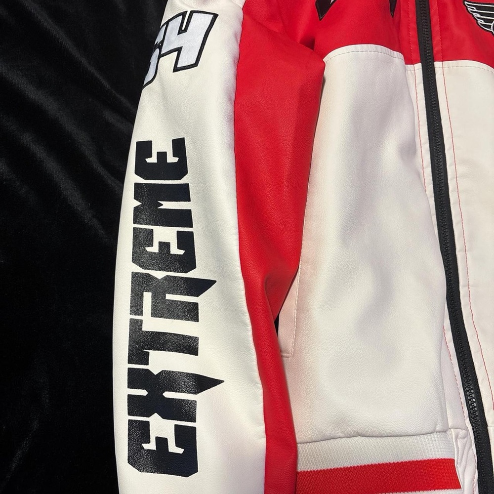 Red and White Racing Jacket - Picture 2 of 5
